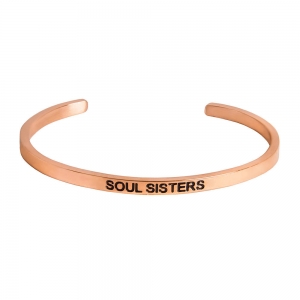 браслет "soul sisters" в розовой позолоте