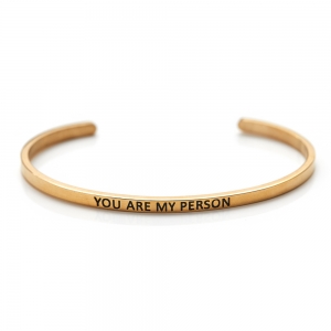 браслет "you are my person" в позолоте